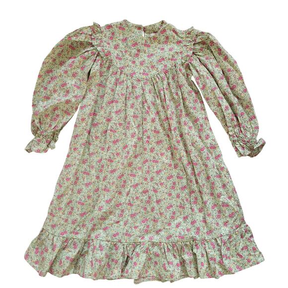 Claudine Green Floral Percher Dress - Picture 1 of 7